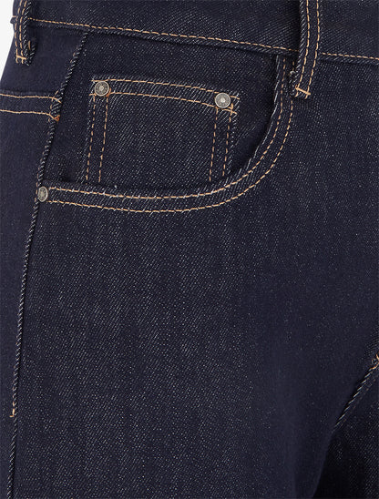 Bermuda en jean coupe droite - Bleu brut - 3