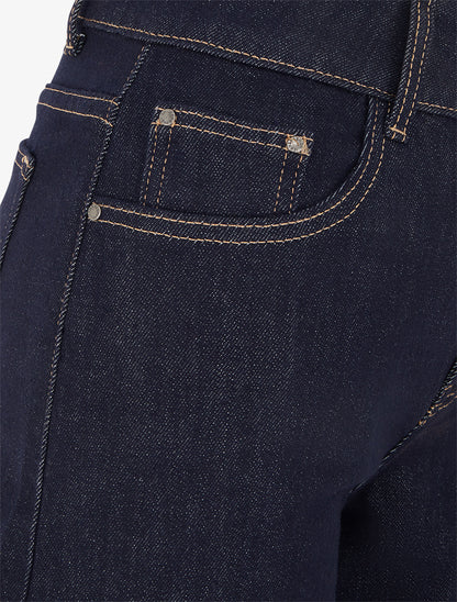 Bermuda en jean à deux boutons - Bleu brut - 3