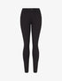 Pantalon coupe skinny uni taille haute - Noir - 1