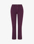 Jean slim uni taille haute - Prune - 1