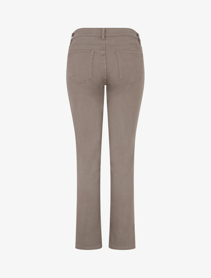 Jean uni coupe droite - Taupe - 2