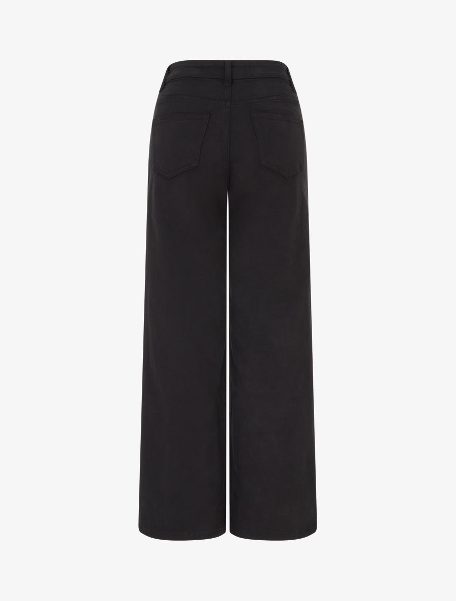 Jean wide leg uni - Noir - 2