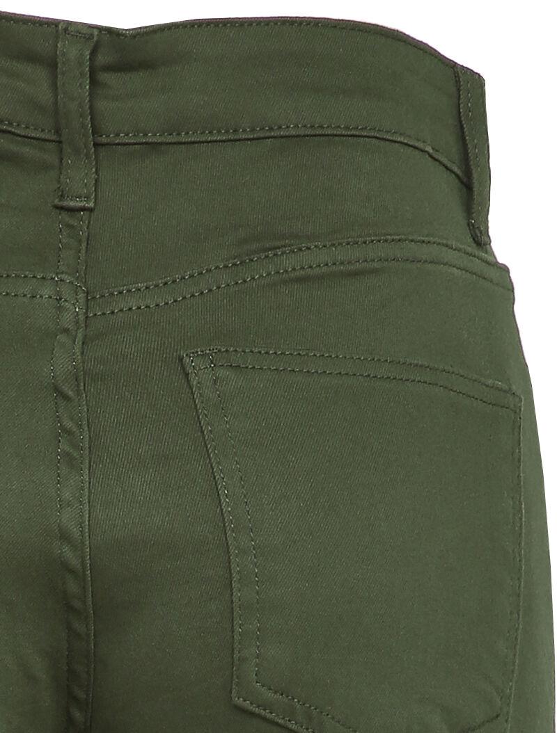 Jean mom à bords retroussables - Kaki - 3