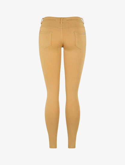 Pantalon stretch à taille basse - Beige - 2