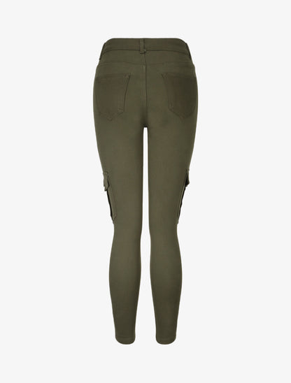 Jeans slim style cargo - Kaki - 2