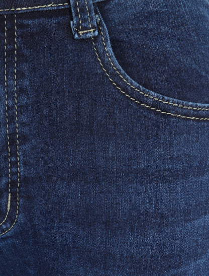 Jean slim stretch à taille standard - Bleu - 3