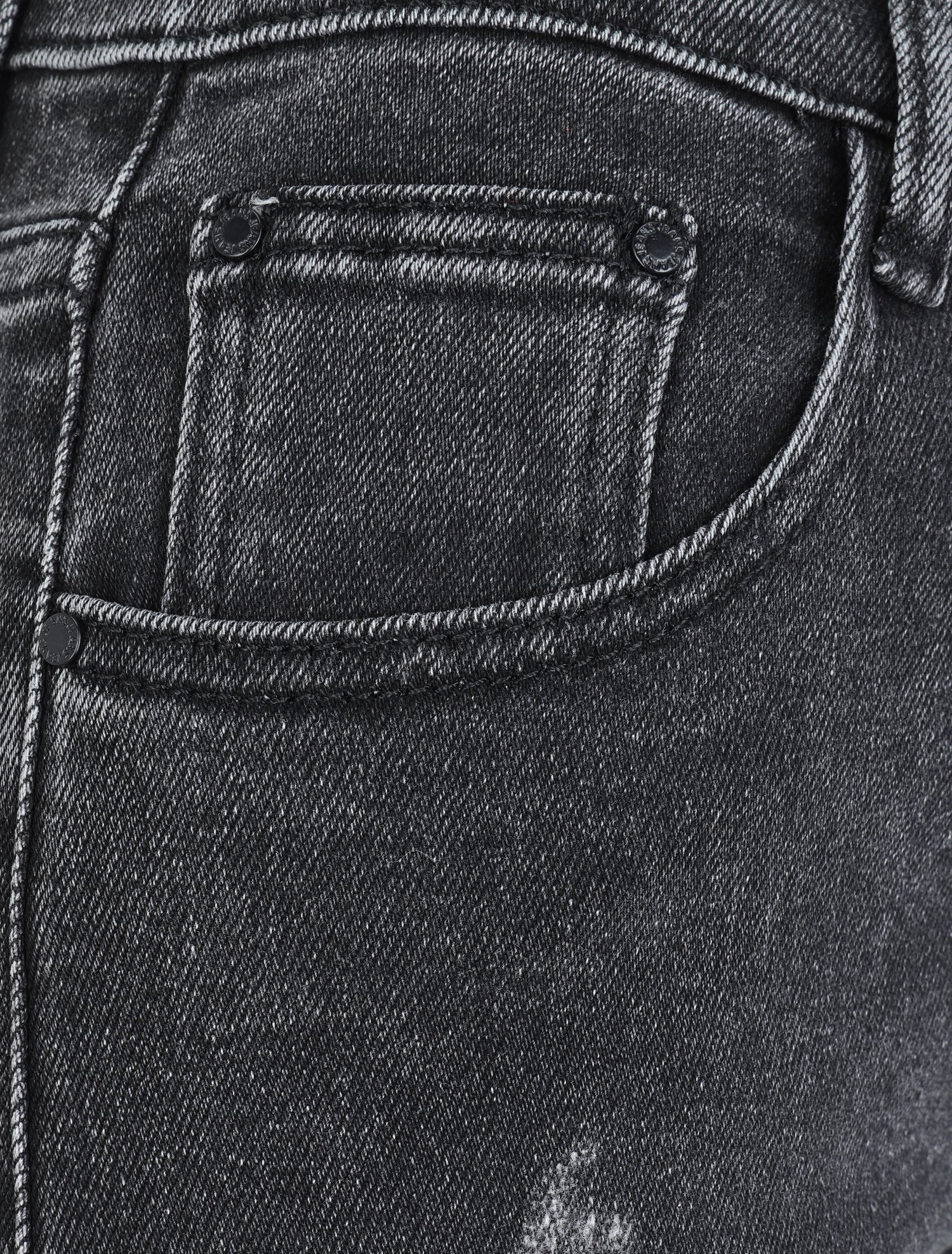 Jean mom à détail griffures - Gris foncé - 4