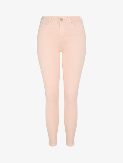 Jean skinny push up à coutures apparentes - Rose clair - 4