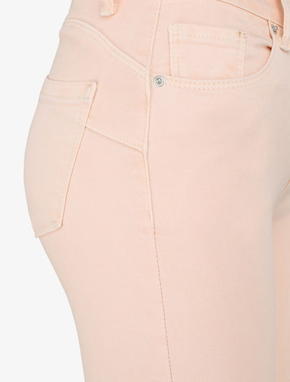 Jean skinny push up à coutures apparentes - Rose clair - 3