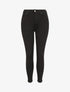 Jean skinny push up à coutures apparentes - Noir - 1