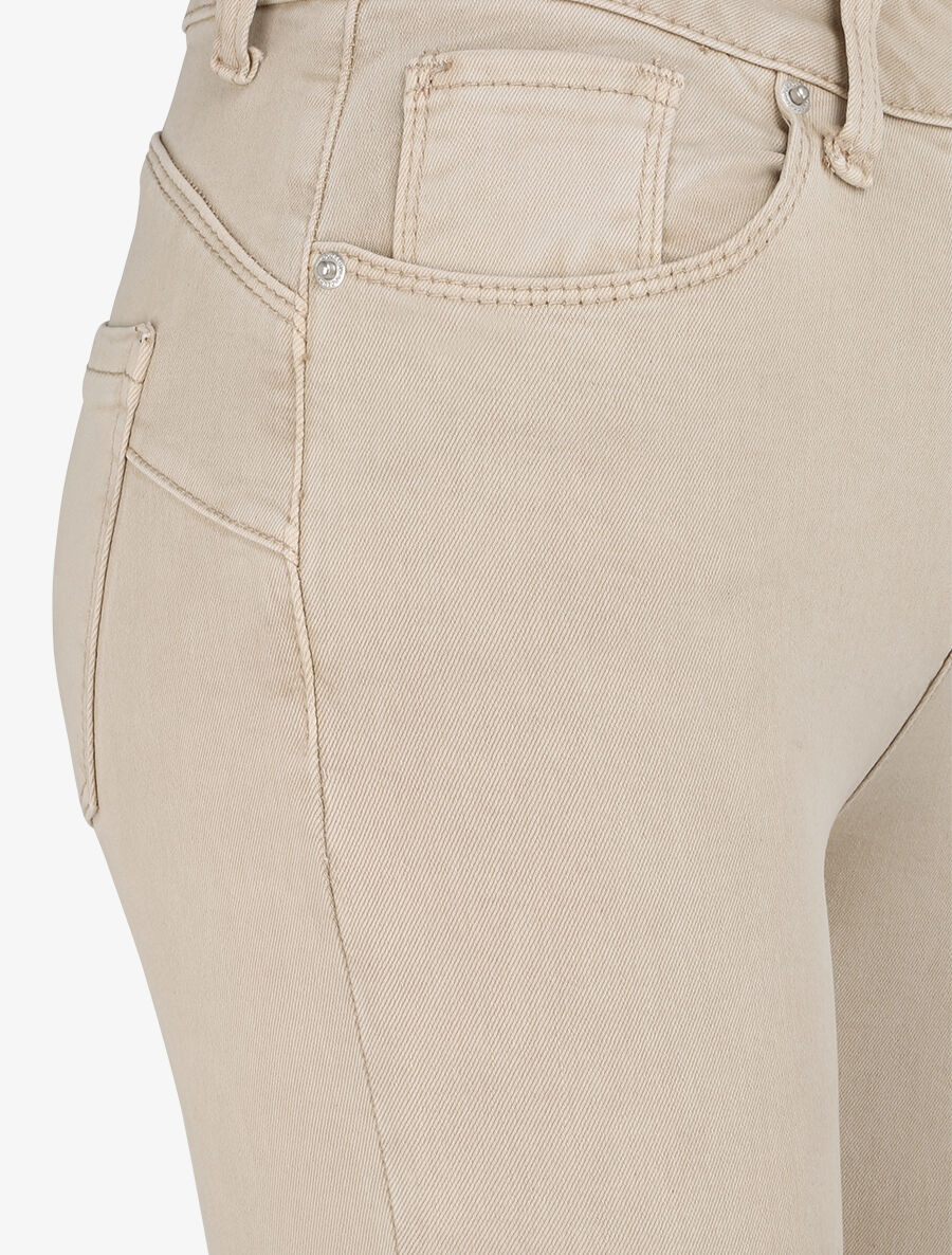 Jean skinny push up à coutures apparentes - Taupe - 3
