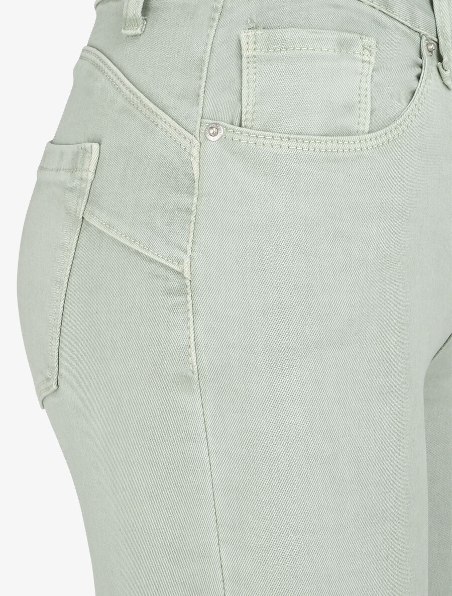 Jean skinny push up à coutures apparentes - Vert d&
