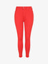 Jean skinny push up à coutures apparentes - Rouge - 1