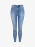 Jean skinny à éraflures et bords effilochés - Denim brut - 4
