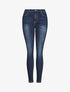 Jean grande taille slim à taille haute - Bleu foncé - 1