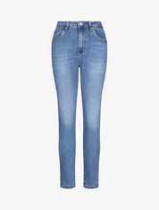 Jean grande taille slim à taille haute - Bleu denim - 1