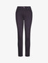 Jean grande taille slim uni à taille haute - Marine - 1