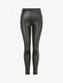 Legging grande taille stretch en simili - Noir - 4