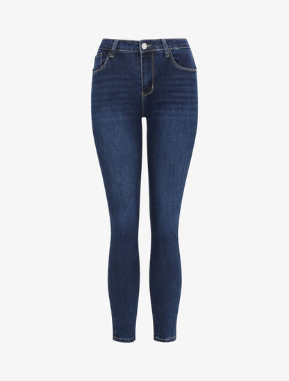 Jean push-up skinny - Bleu foncé - 1