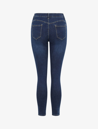 Jean push-up skinny - Bleu foncé - 2