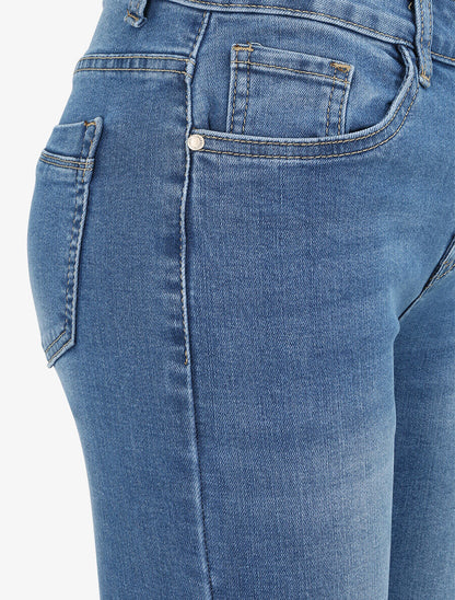 Jean skinny stretch à taille haute - Bleu denim - 3