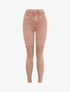 Jean biker skinny à taille haute - Vieux rose - 1