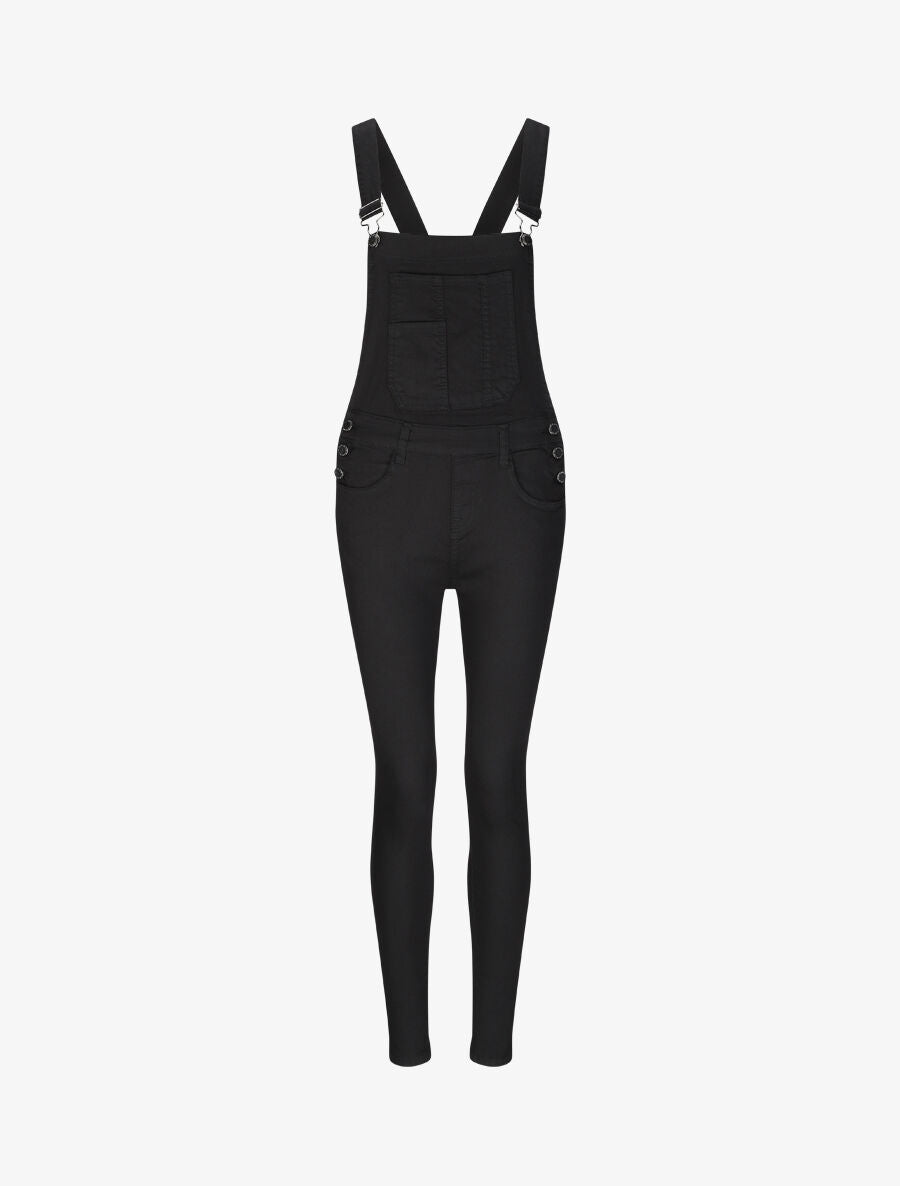 Salopette en jean skinny - Noir - 4