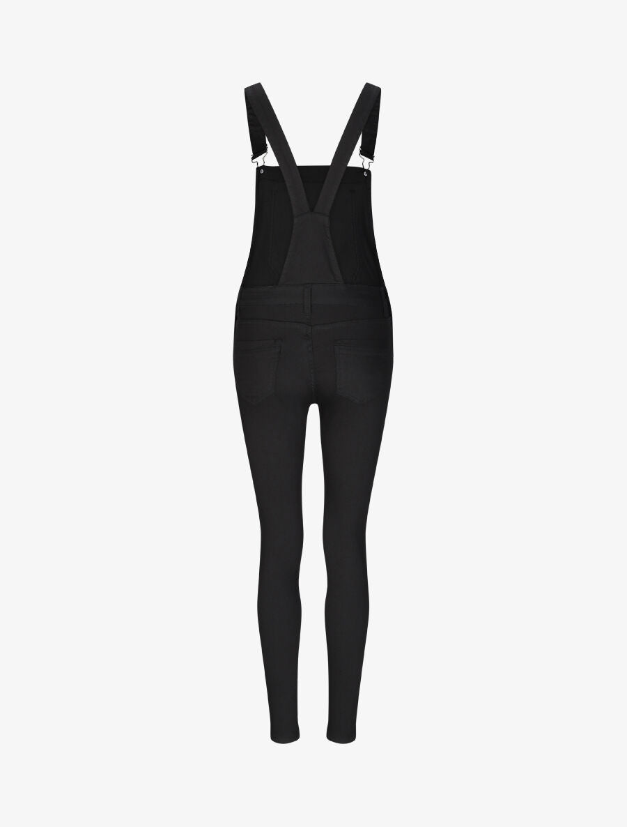 Salopette en jean skinny - Noir - 2