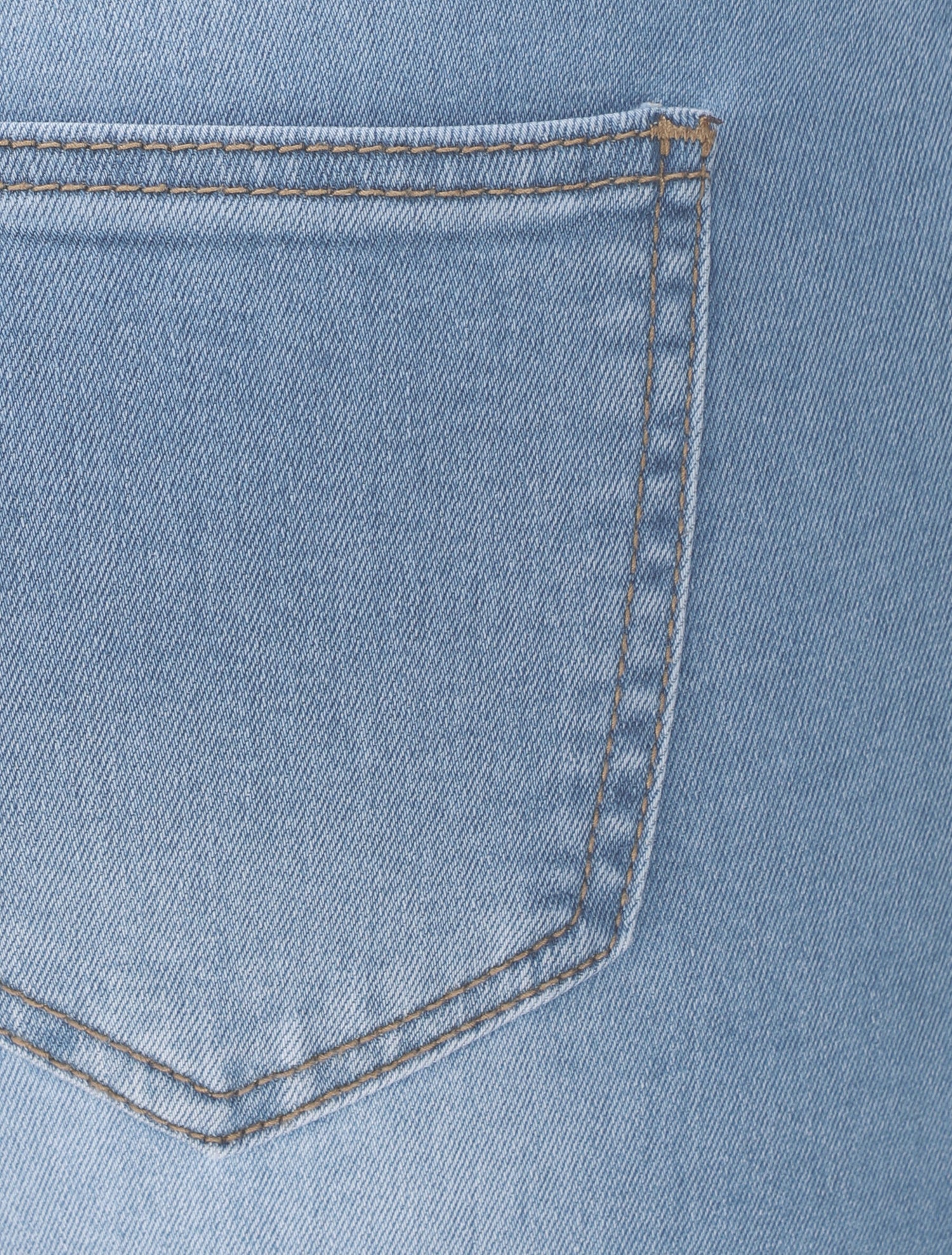 Jean slim taille haute boutonnée - Bleu - 3