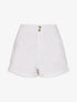 Short trapèze à taille haute - Blanc - 1