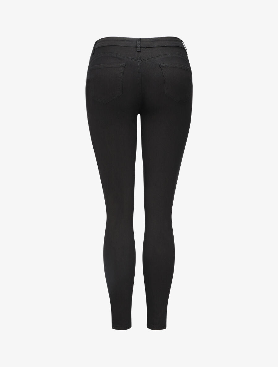 Jean slim uni push up - Noir - 2