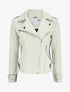 Veste style perfecto effet daim - Écru - 4