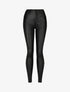 Jean skinny ciré push-up boutonnée - Noir - 1