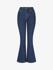 Jean classique coupe flare - Bleu - 1