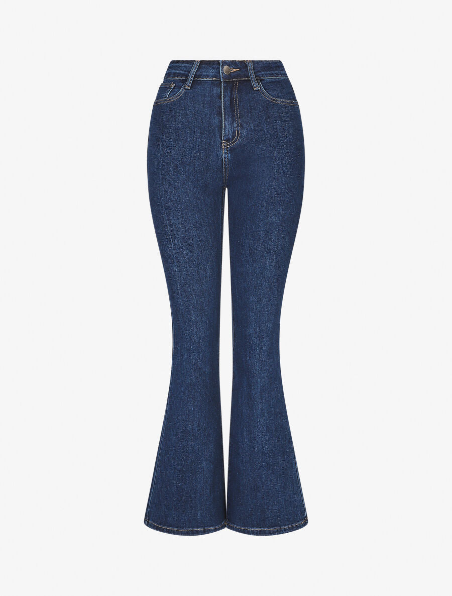 Jean classique coupe flare - Bleu - 1