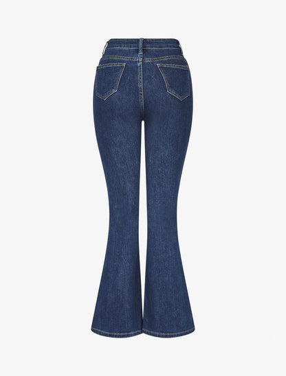 Jean classique coupe flare - Bleu - 2