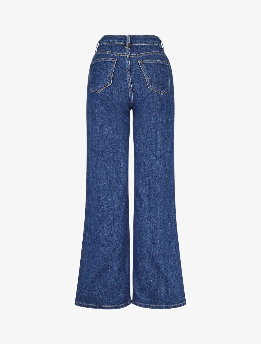 Jean ample coupe droite - Bleu - 2