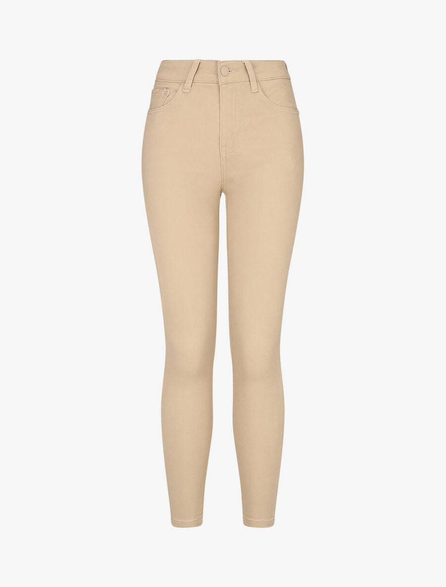 Jean skinny 7/8 push up - Beige - 4