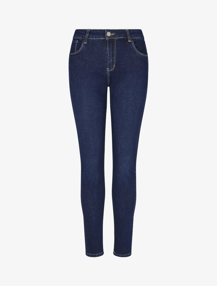 Jean grande taille coupe slim - Bleu - 4