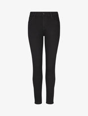 Jean grande taille coupe slim - Noir - 1