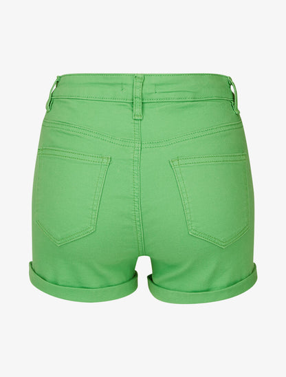 Mini short à boutonnière - Vert pomme - 2