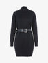 Robe-pull stretch coupe boule - Noir - 3