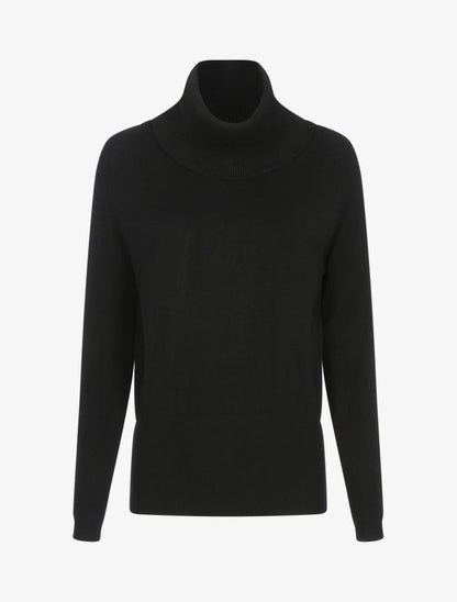 Pull coupe boule à col roulé - Noir - 3