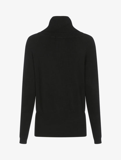 Pull coupe boule à col roulé - Noir - 2