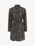 Robe chemise à imprimé moucheté - Noir - 4