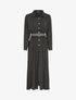 Robe longue à plis accordéons - Noir - 4