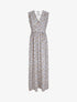 Robe longue à imprimé fleurs du printemps - Vert d&