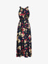Robe longue imprimée marguerites géantes - Marine/rose - 1