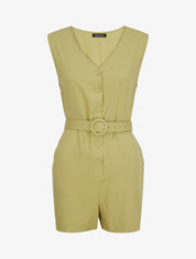 Combishort fluide - Vert tilleul - 1