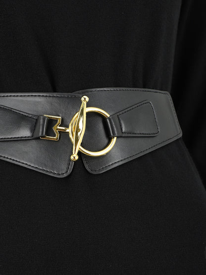 Robe pull courte à col montant - Noir - 3